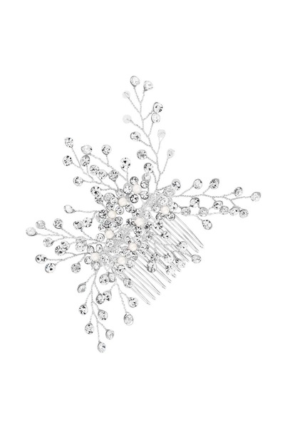 Jon Richard Hazel Crystal Sprig Comb - Gift Pouch
