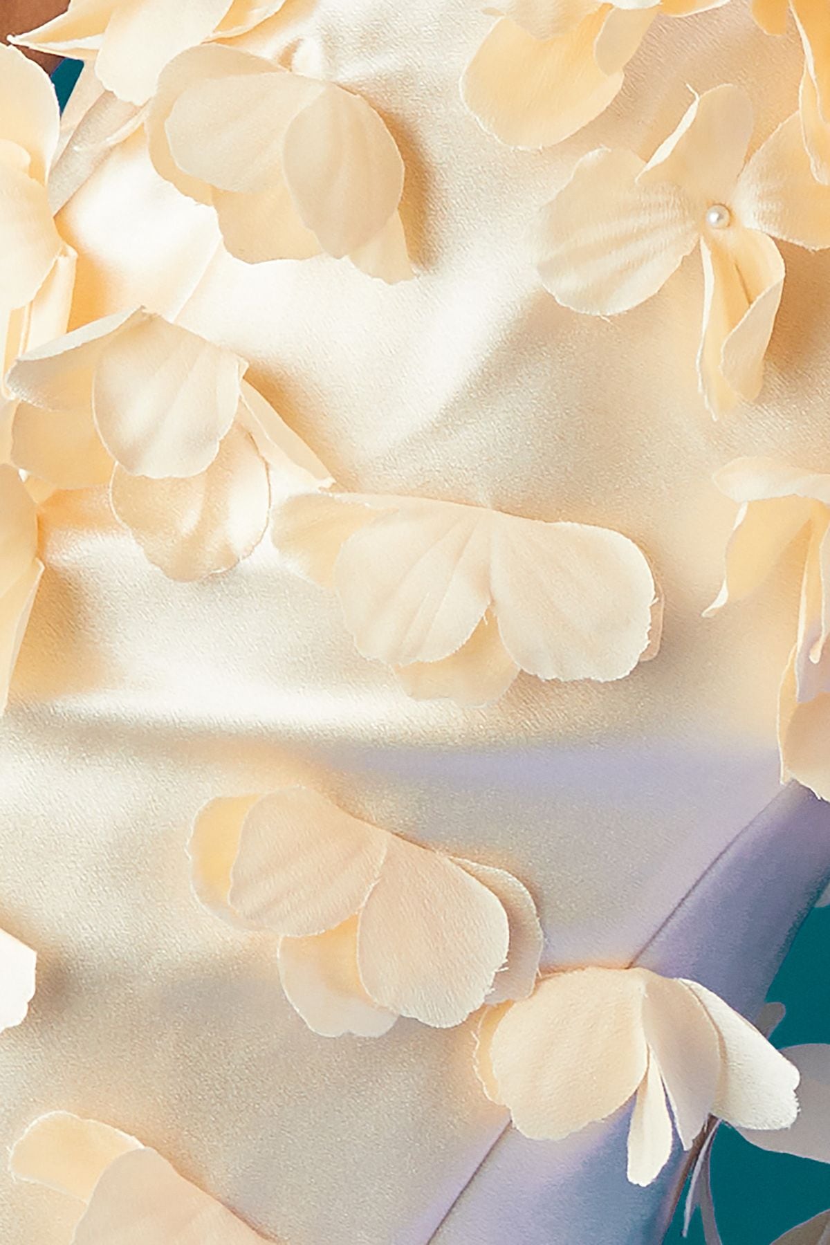 Coast Coast Muse Strappy Satin Midi Dress With 3D Flowers Yellow image 5