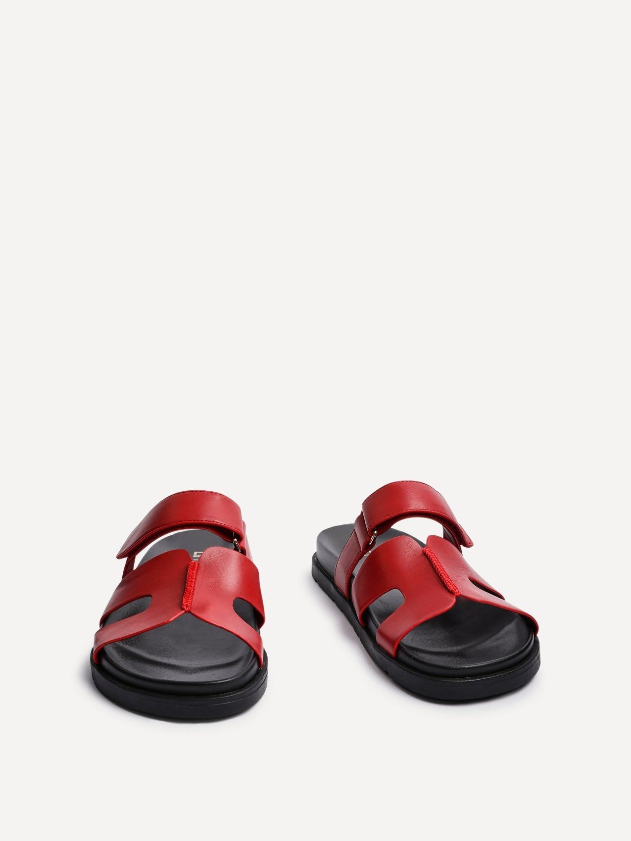 Linzi Emmy Red Faux Leather Footbed Linked Design Sandal image 3