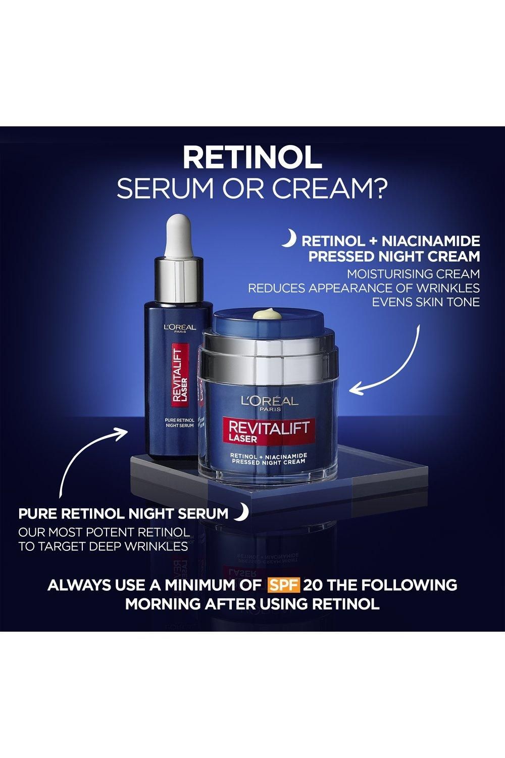 L'Oréal Paris Retinol and Niacinamide Night Cream Revitalift Laser Pressed Cream Multi image 4