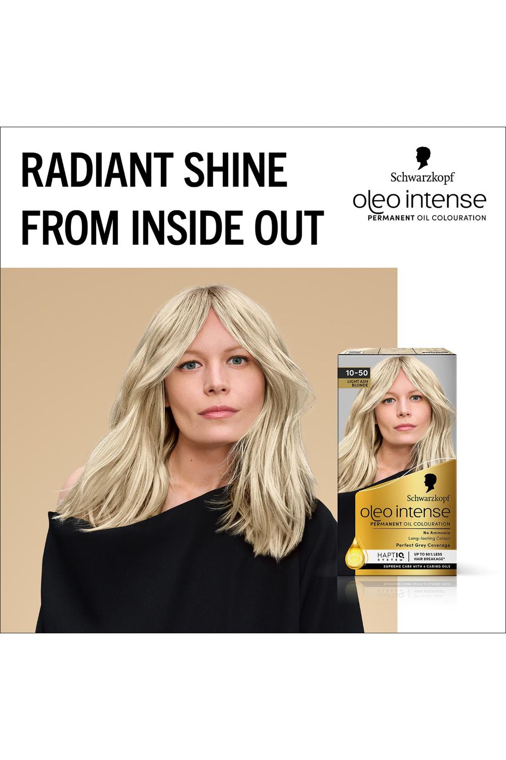 Schwarzkopf Oleo Intense 'Permanent Oil Colour Hair Dye' - 10-50 Ash Blonde image 2