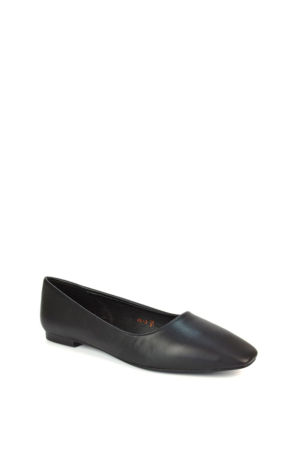 XY London 'Maci' Square Toe Slip On Flat Heel Ballerina Pumps image 2