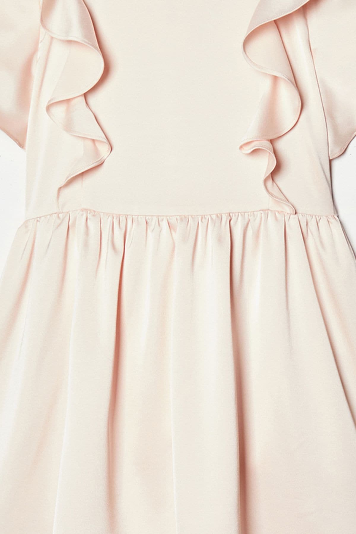 Coast Girls Ruffle Satin Back Crepe Dress Blush image 7