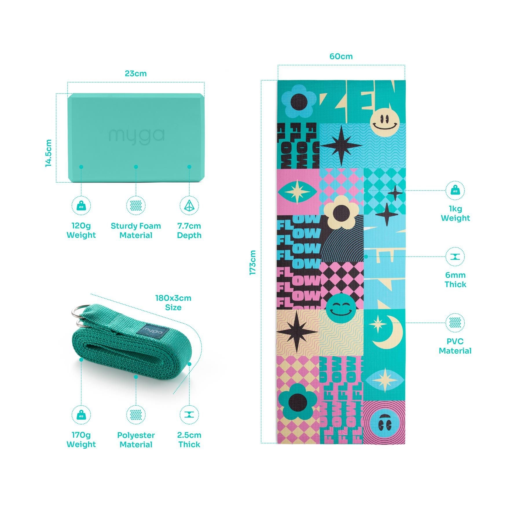 Myga Myga Printed Yoga Set - Palm Sage image 5