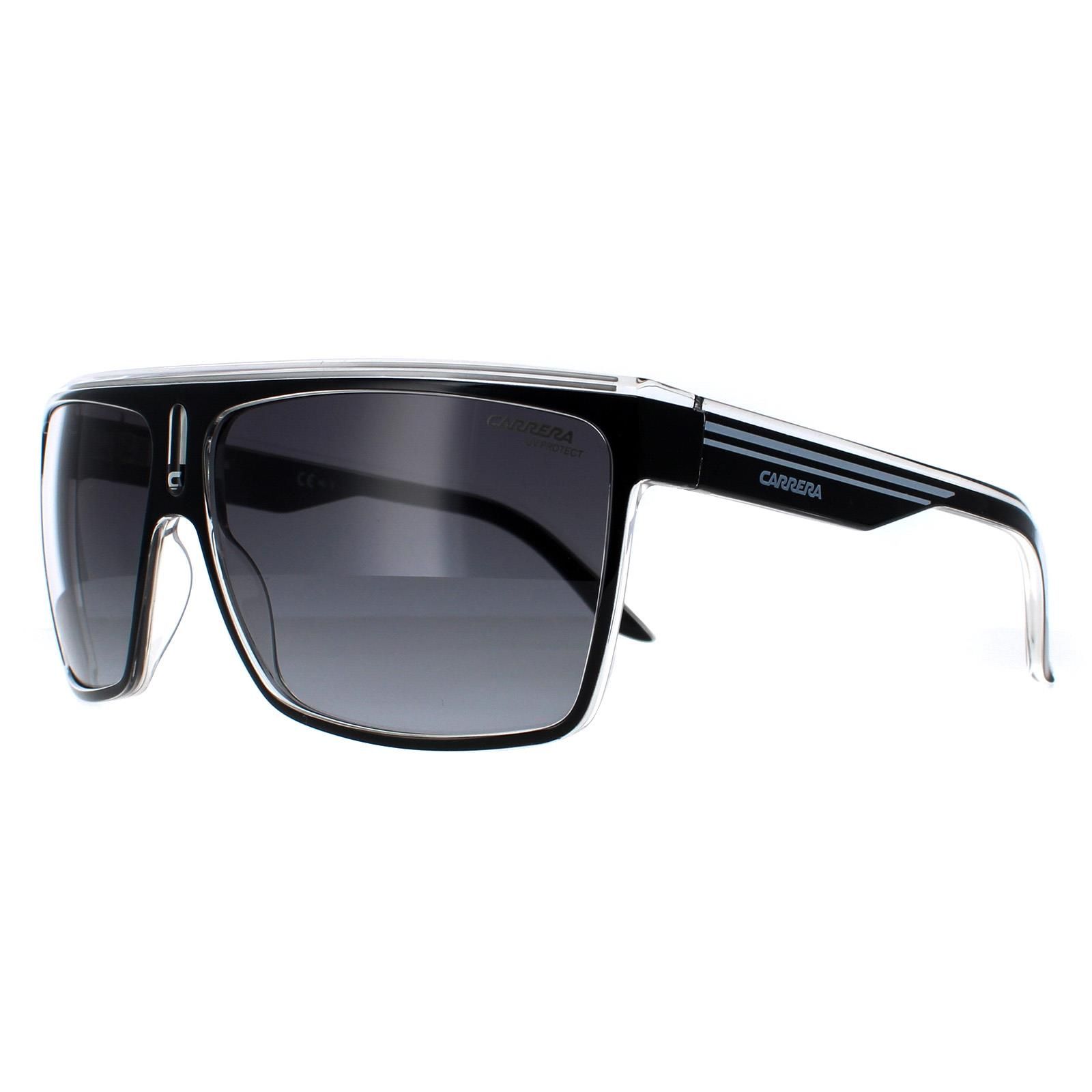Carrera Shield Black White Grey Gradient 22 Sunglasses image 2