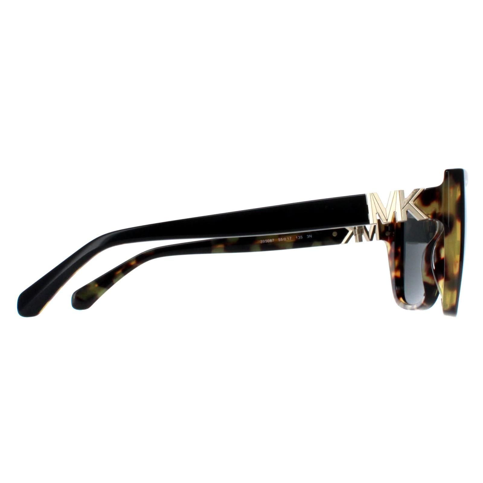 Michael Kors Rectangle Bi Layer Black Amber Tortoise Dark Grey MK2199 Acadia image 4