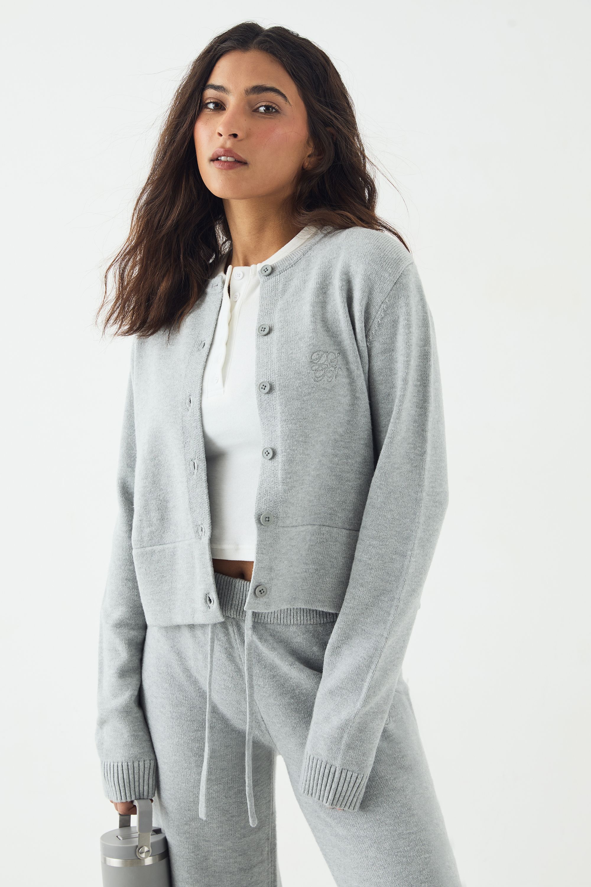 DSGN Studio DSGN Studio Knitted Cardigan Charcoal image 1