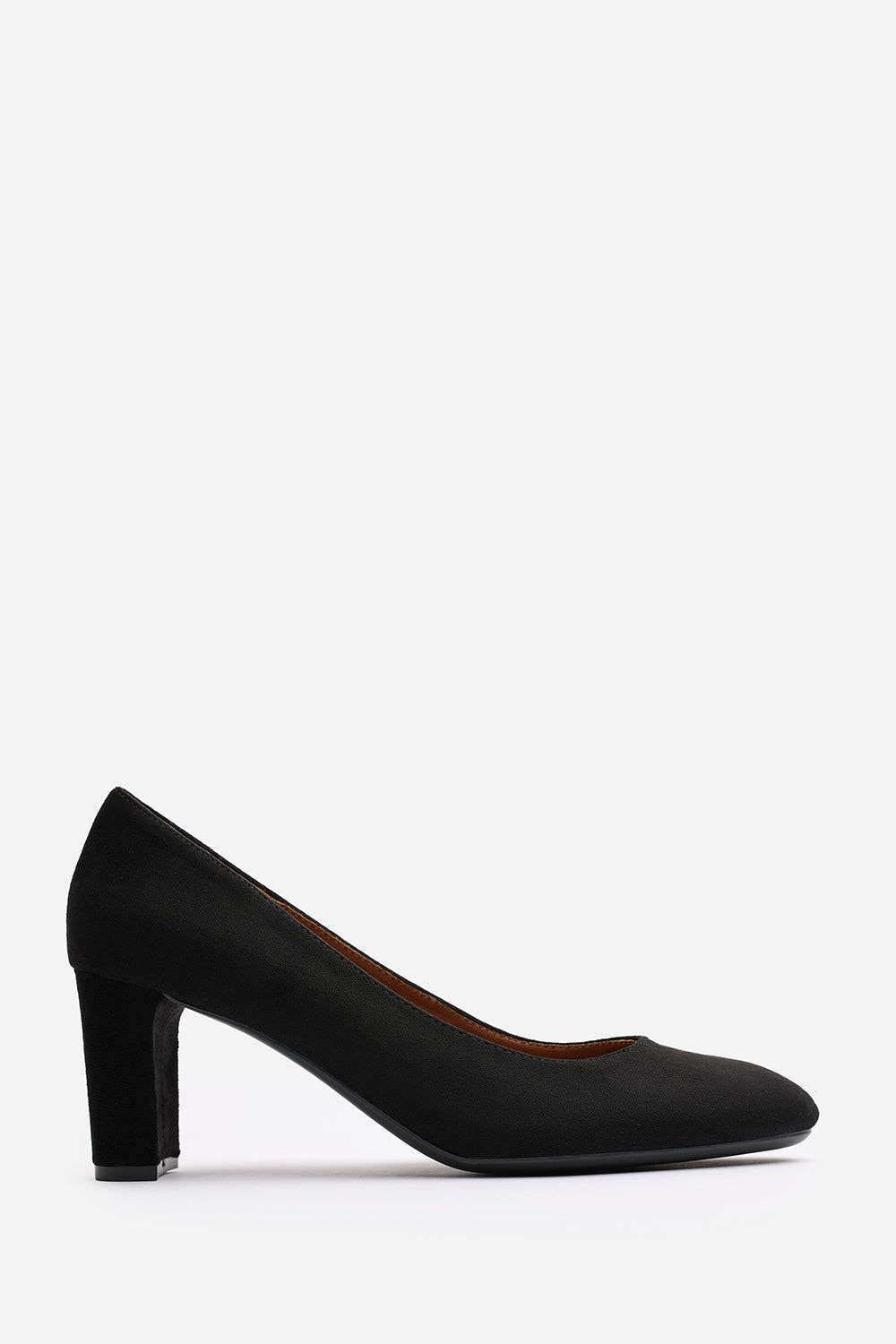 Where's That From 'Nolan' Wide Fit Suede Mid Block Heel Court Shoe With Rounded Toe image 2