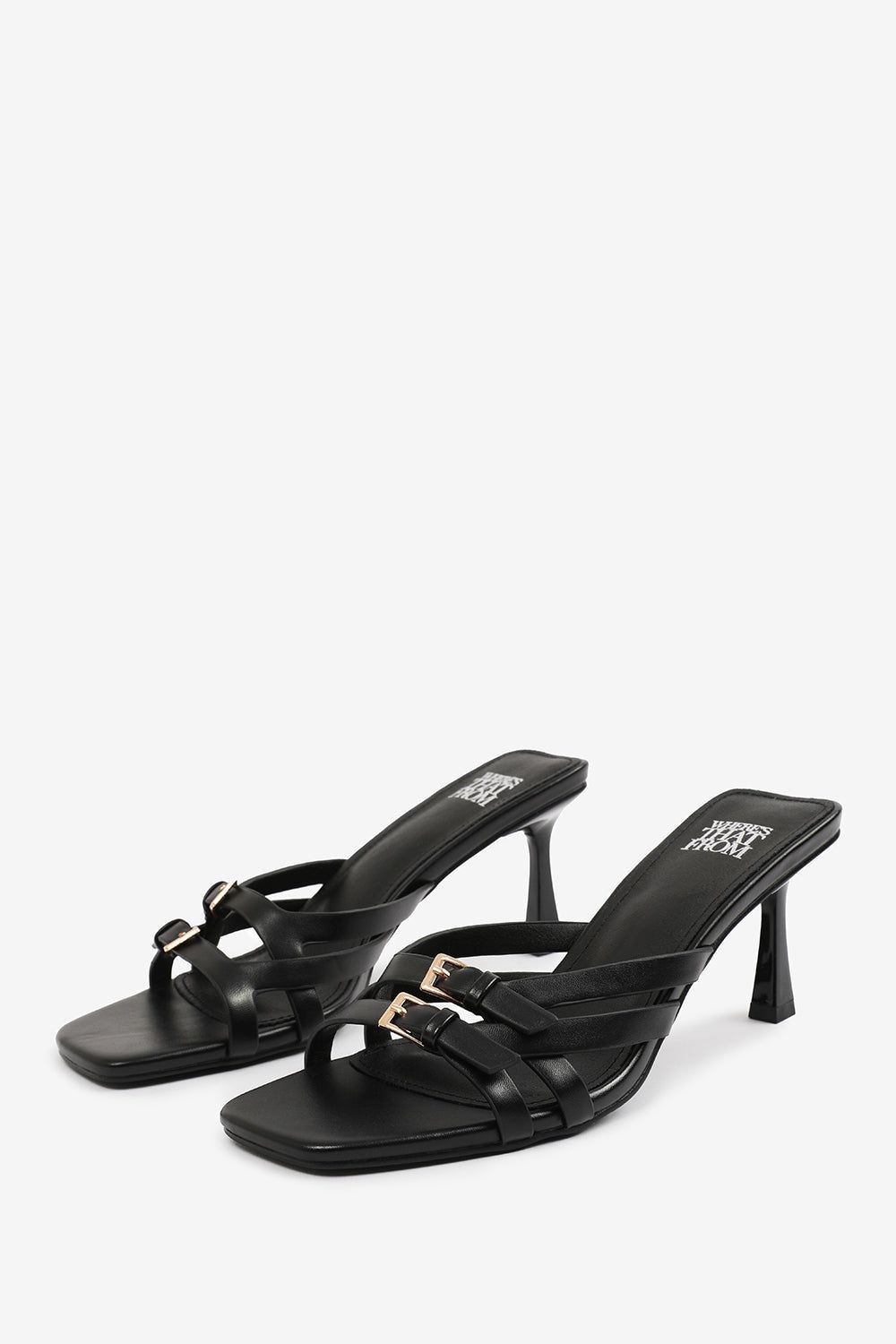 Where's That From 'Torigh' Wide Fit Cross Over Buckle Details Strap Heel image 4