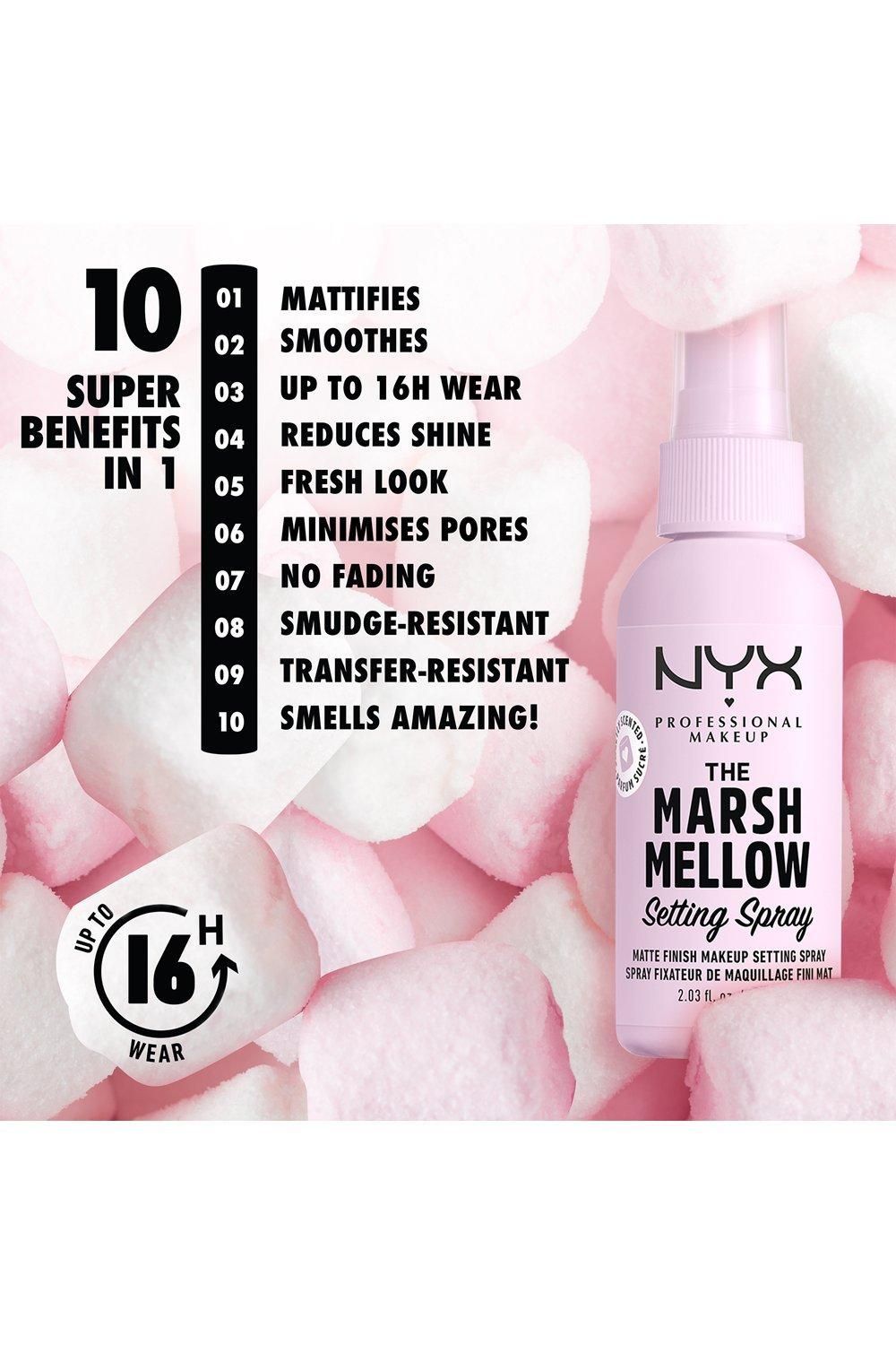 NYX Professional Makeup Marshmellow Matte Setting Spray Multi image 2