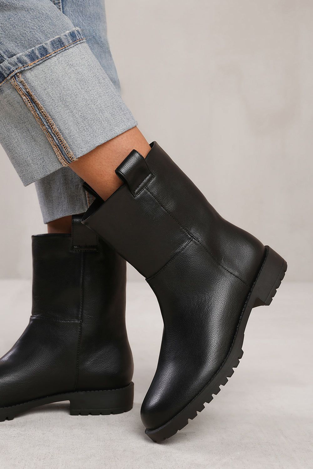 Where's That From 'Winter' Mid Calf Boot With Stitching Detail image 4