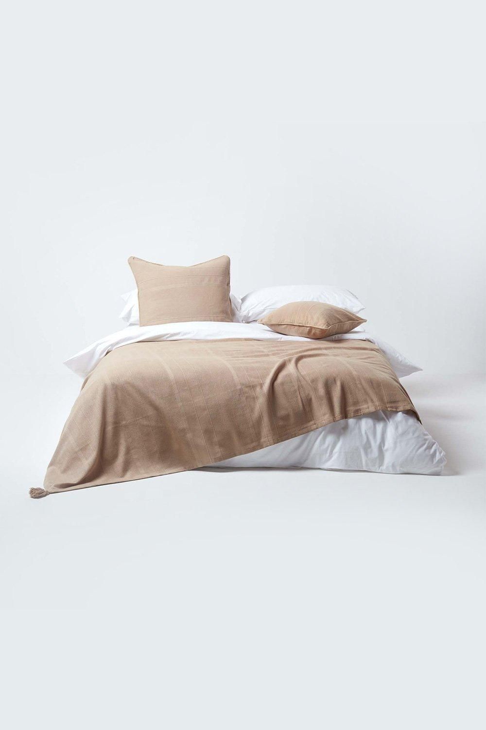 Homescapes Cotton Rajput Ribbed Throw image 3