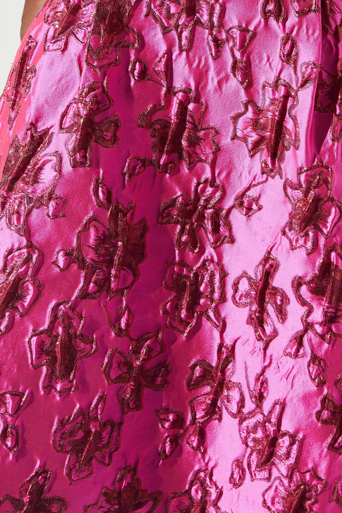 Coast Jacquard Shirt Mini Dress Pink image 5