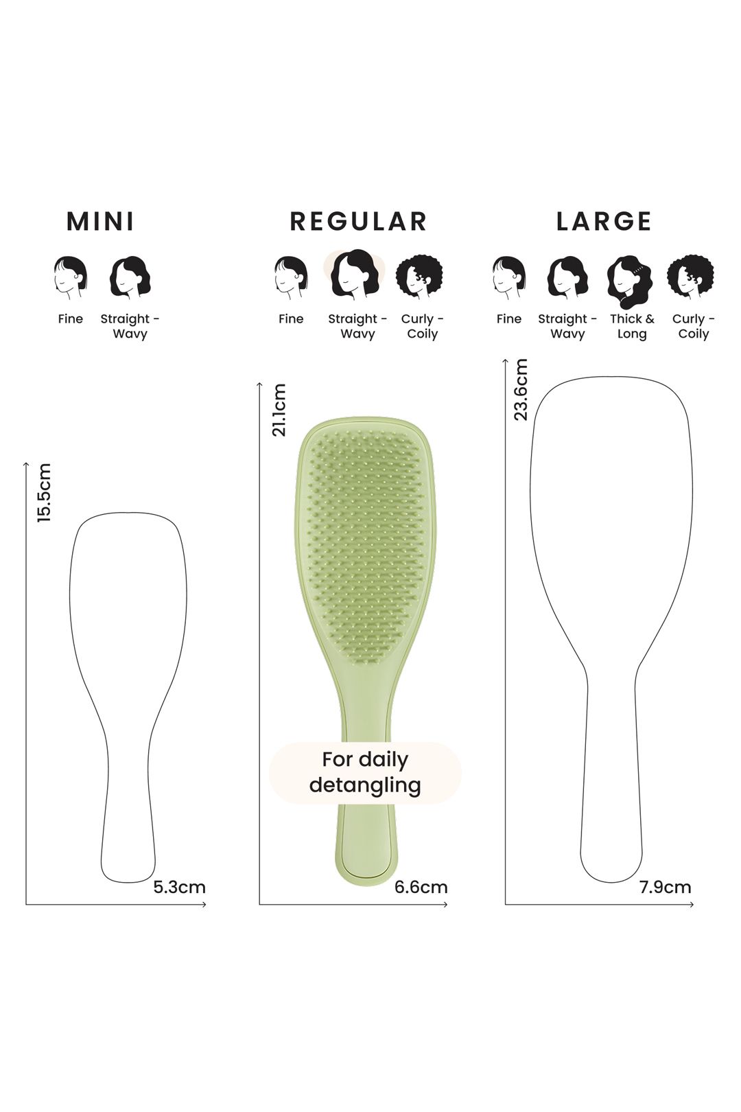 Tangle Teezer The Ultimate Detangler MATTE Olive Green image 7