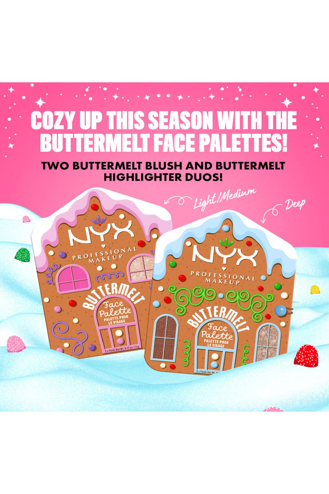 NYX Professional Makeup Buttermelt Face Palette, Blush & Highlighter Duo - Light/Medium Multi image 4
