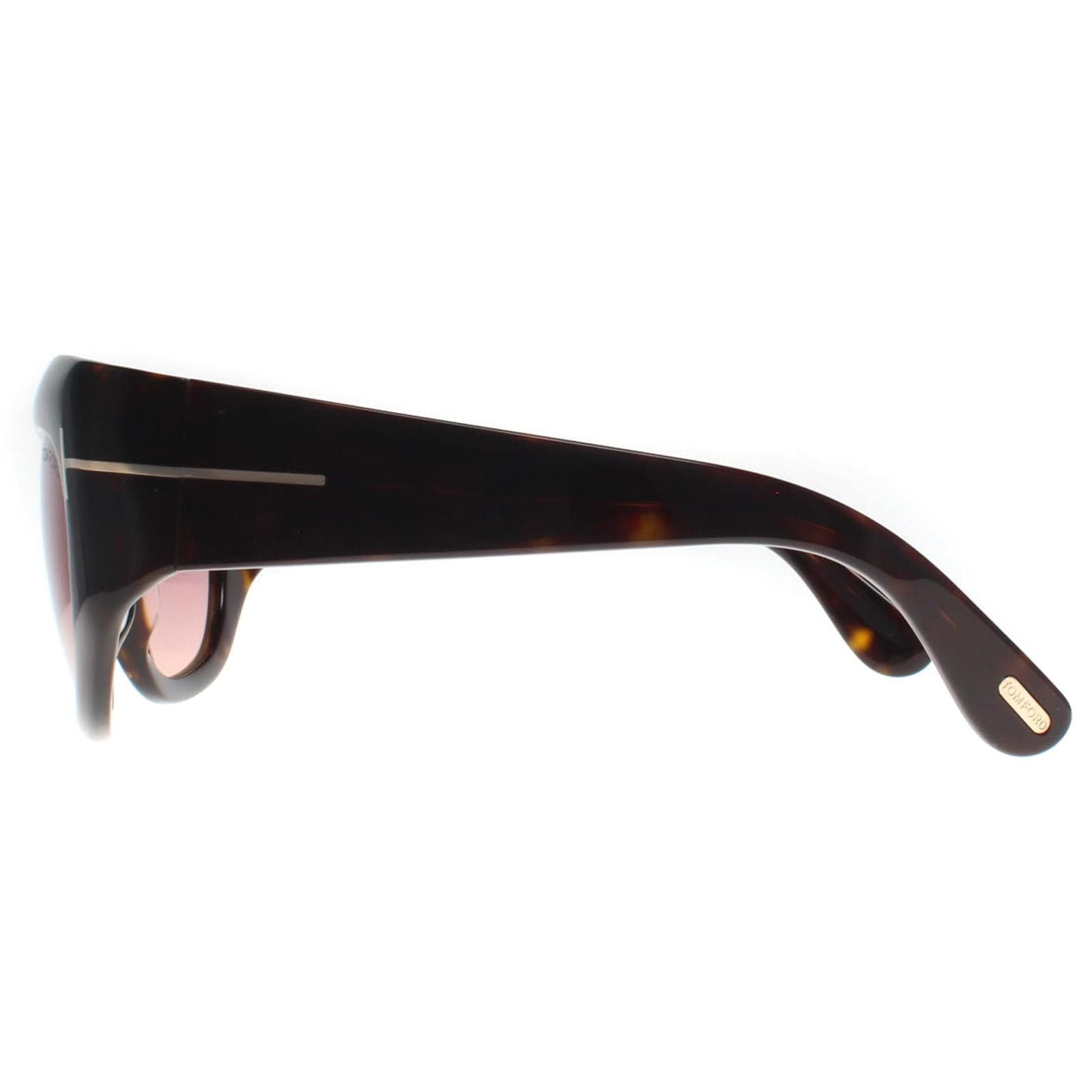 Tom Ford Cat Eye Dark Havana Bordeaux Gradient Brianna FT1065 image 3