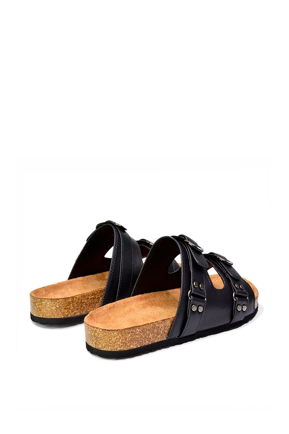 XY London 'Evan' Strappy Slip On  Buckle Flat Sandal Sliders image 5