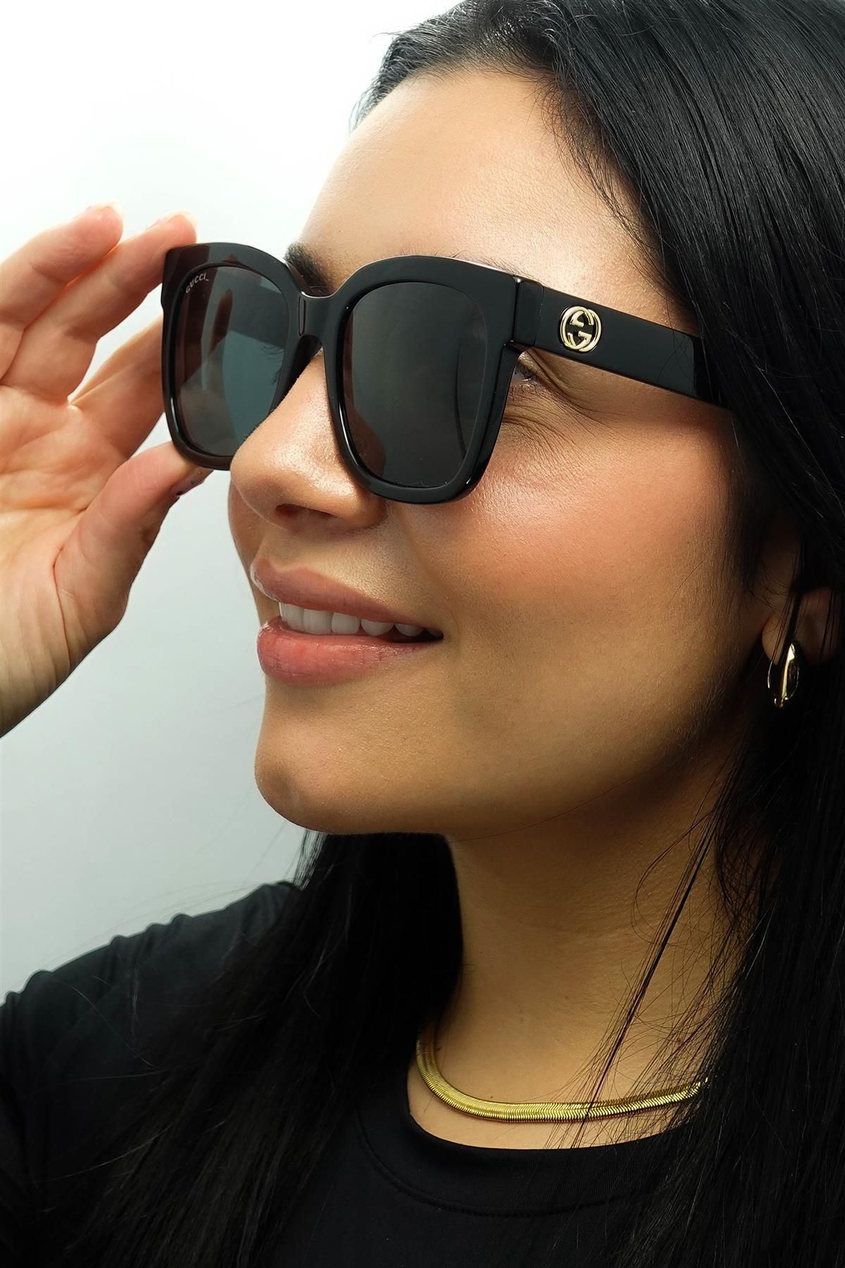 Gucci Square Black Grey GG0034SN image 6