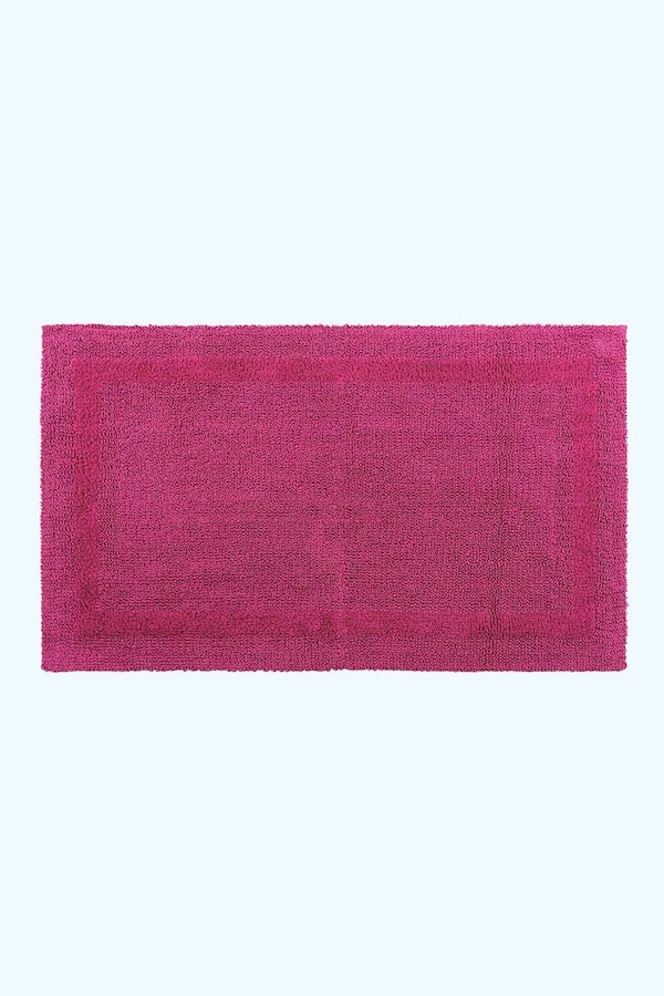 Homescapes Luxury Bath Mat Reversible 100% Cotton 1600GSM, 50 x 80cm, Extra Soft