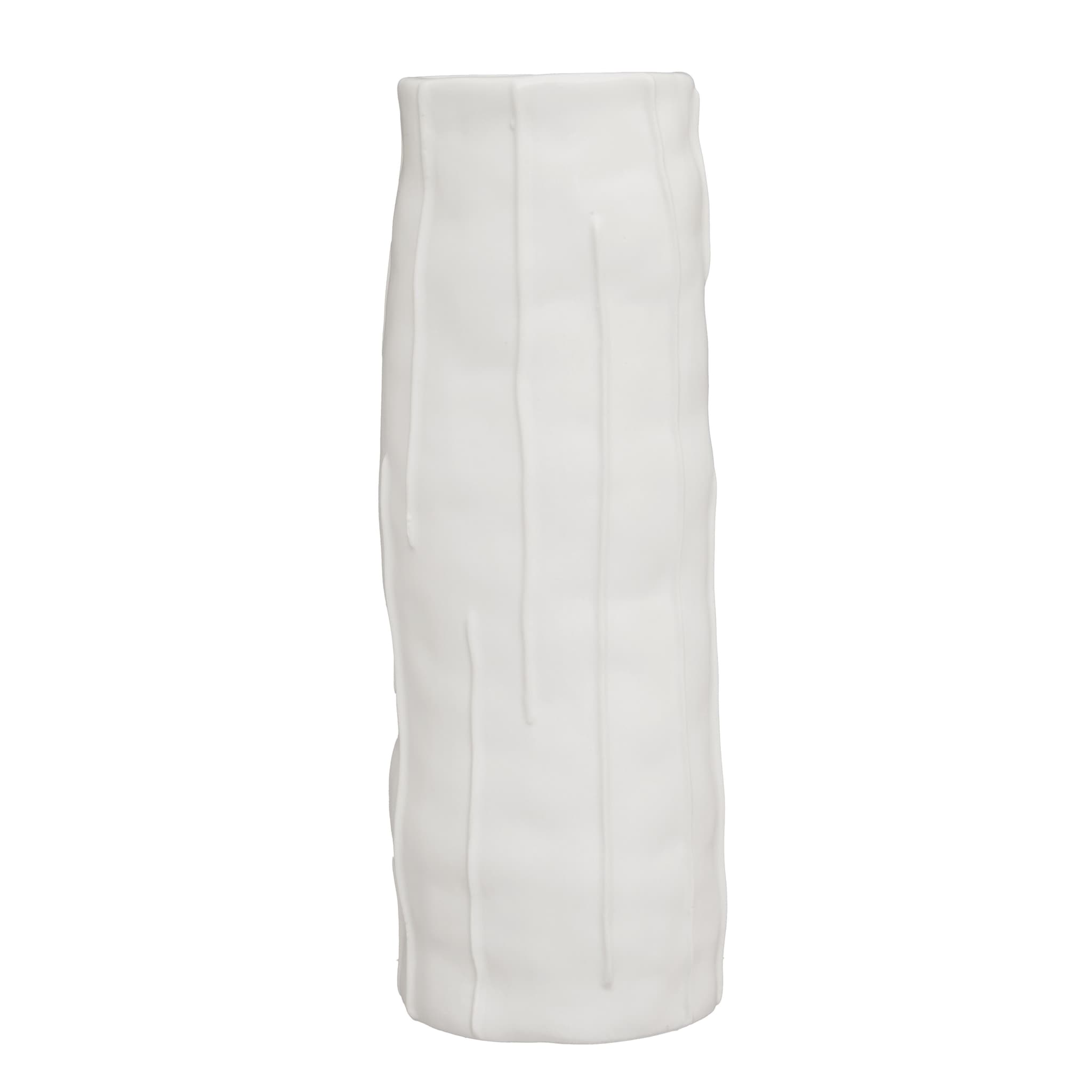 Orsina Traditional Stoneware White Large Vase, Versatile Flower Vase, Compact And Lightweight Vase For Flowers image 1