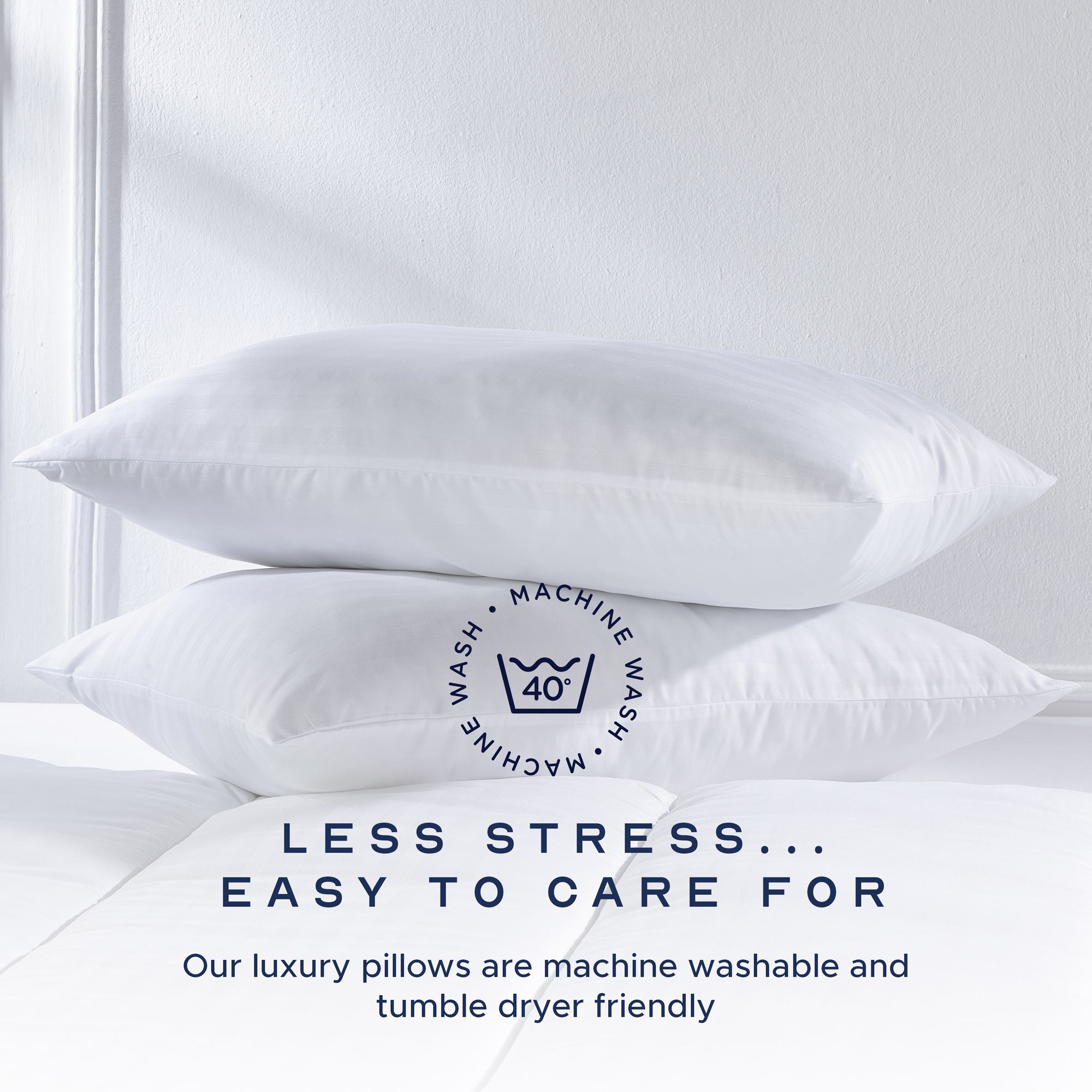 Snuggledown 2 Pack Hotel Medium Support Back Sleeper Pillow image 7