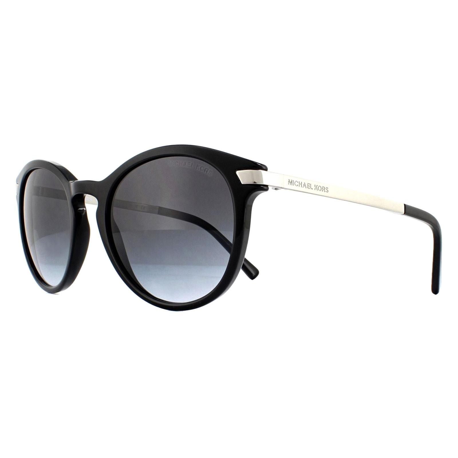 Michael Kors Round Black Light Grey Gradient Sunglasses image 2