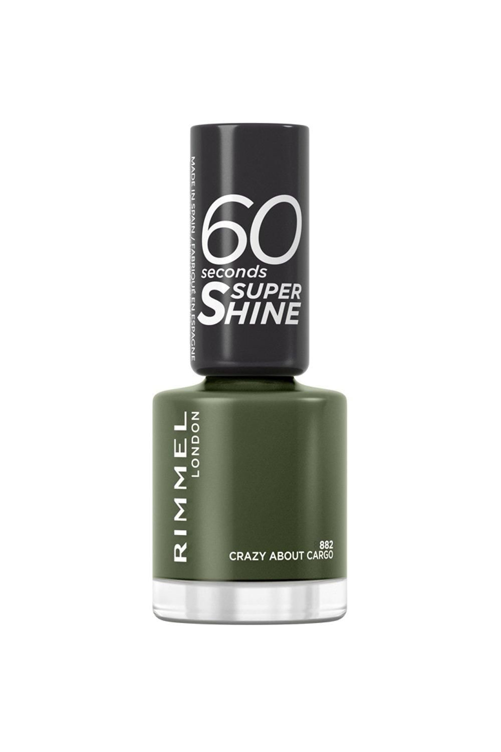 Rimmel London 60 Seconds Super Shine Nail Polish Crazy About Cargo image 1