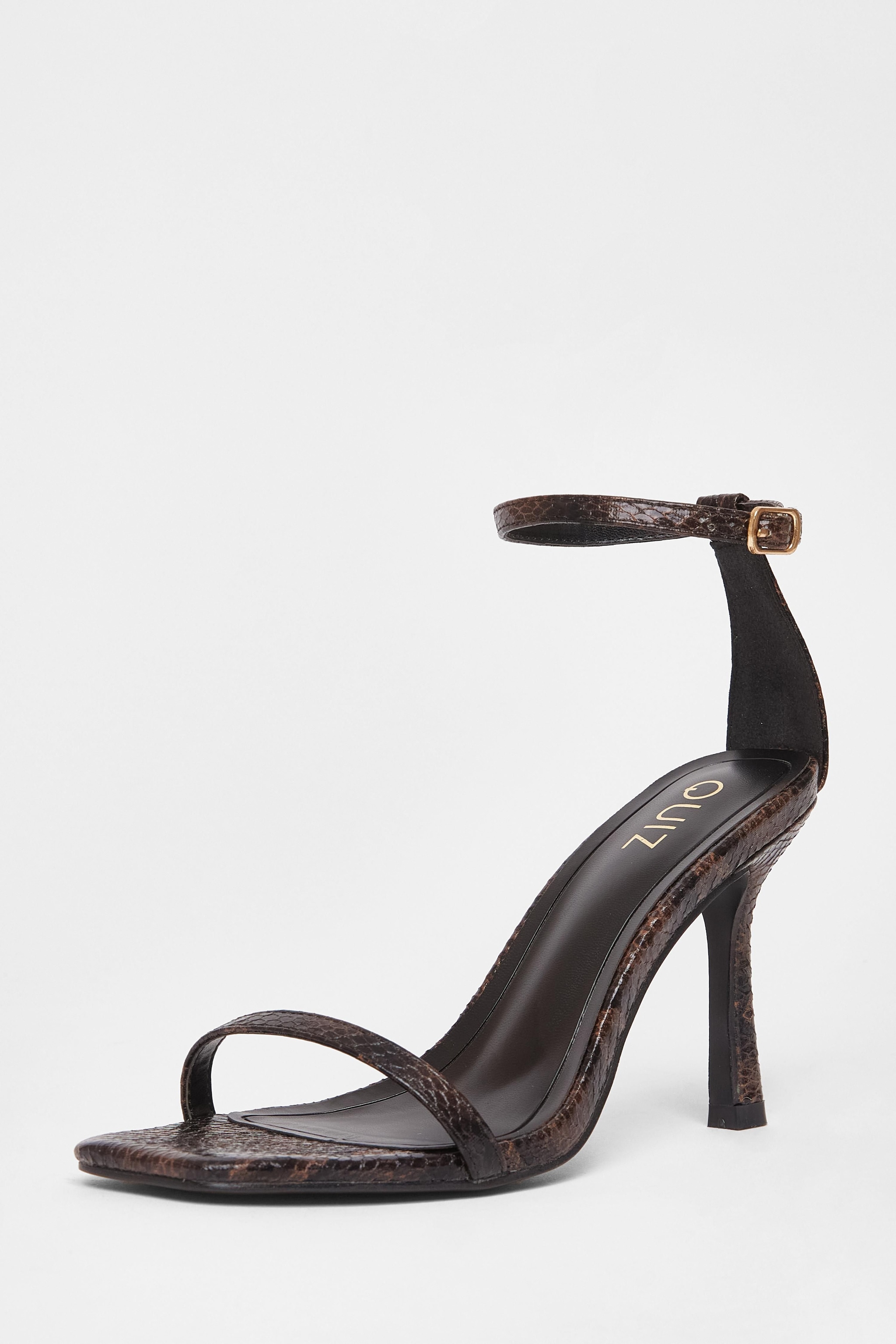 Quiz Multi Snake Print Barely There Heels image 1