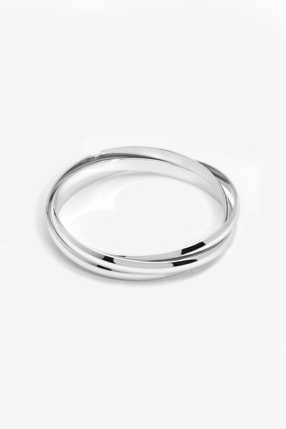Jon Richard Jon Richard Silver Plated Interlock Bangles