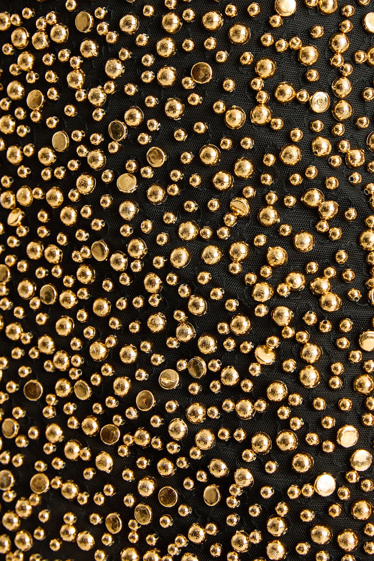 NastyGal Stud Embellished Crop Top Gold image 5