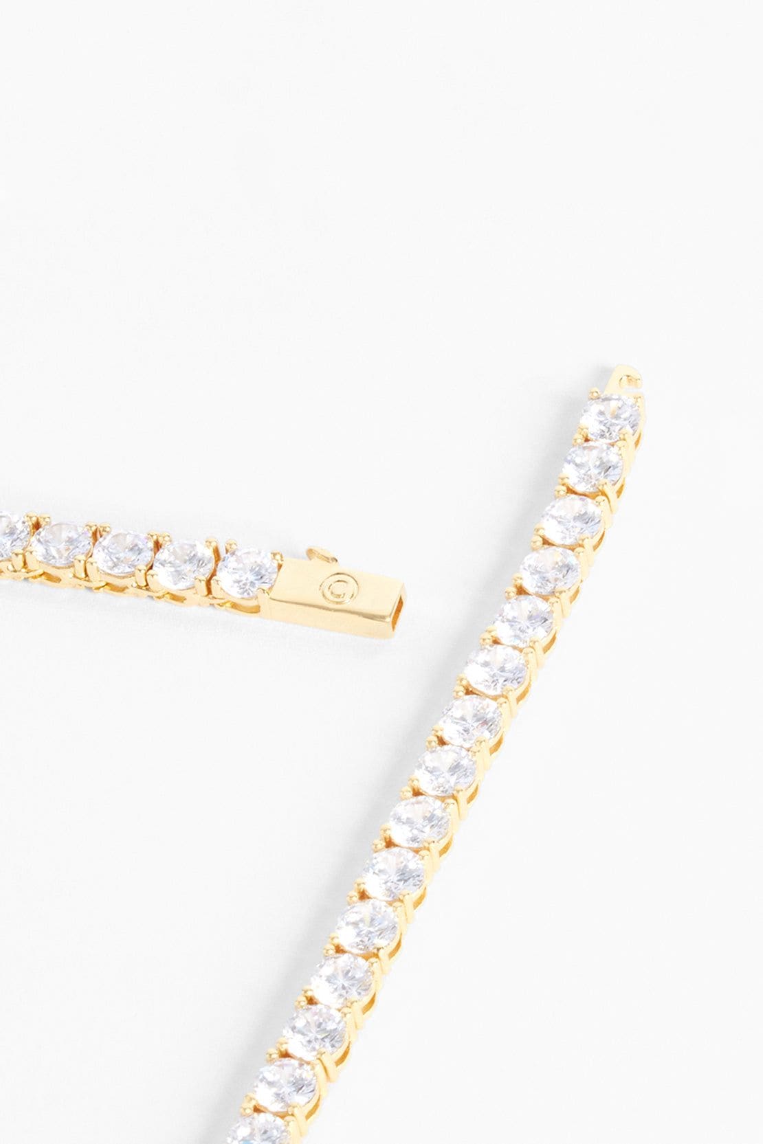 Cernucci 5mm Tennis Bracelet - Gold image 4