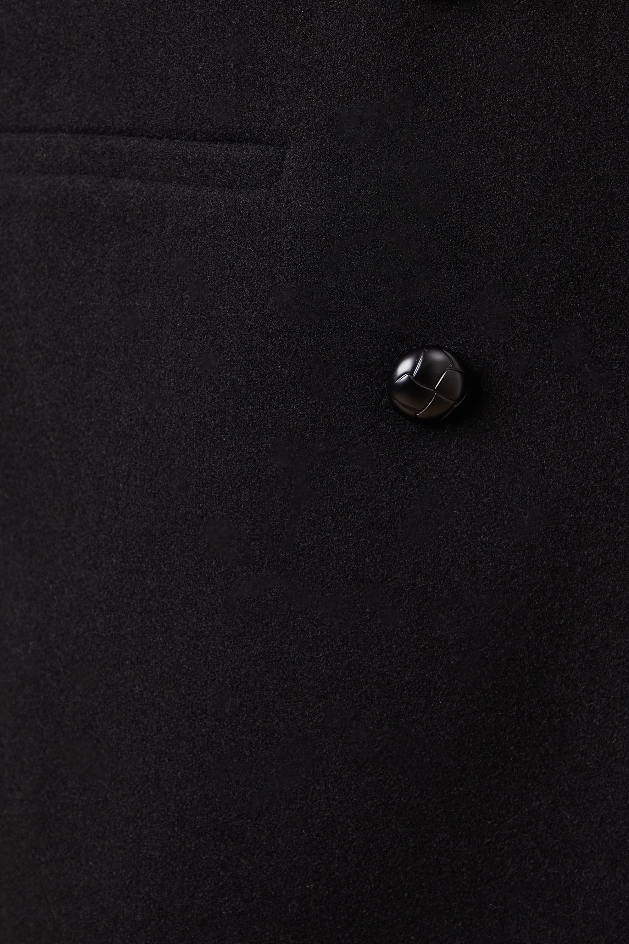 Oasis Longline Faux Wool Blazer Coat Black image 5