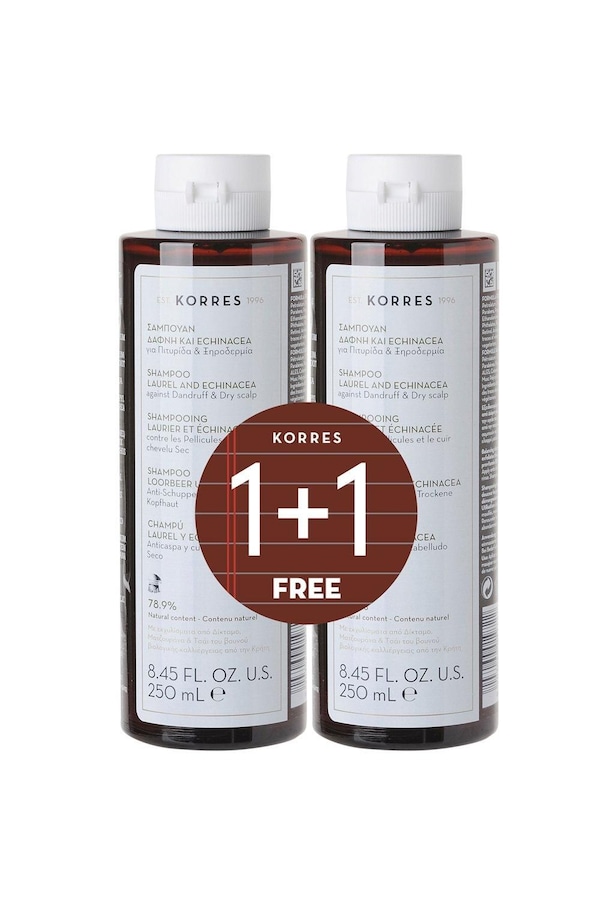 Korres Laurel & Echinacea Shampoo 1+1 500ml Multi