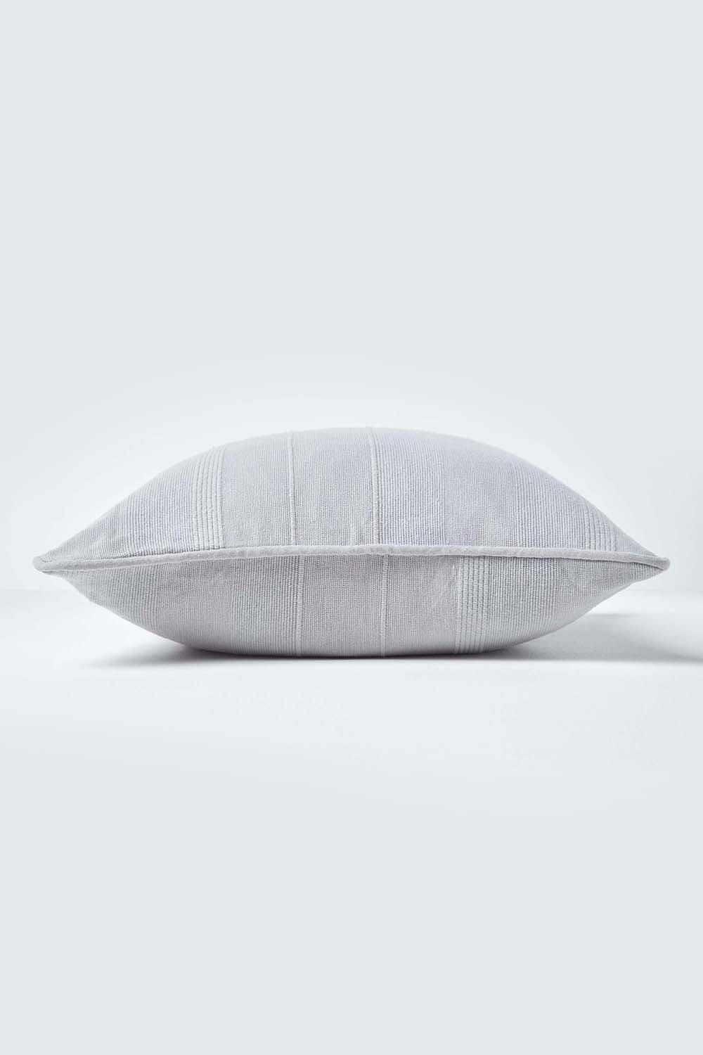 Homescapes Cotton Rajput Ribbed Cushion Cover image 2