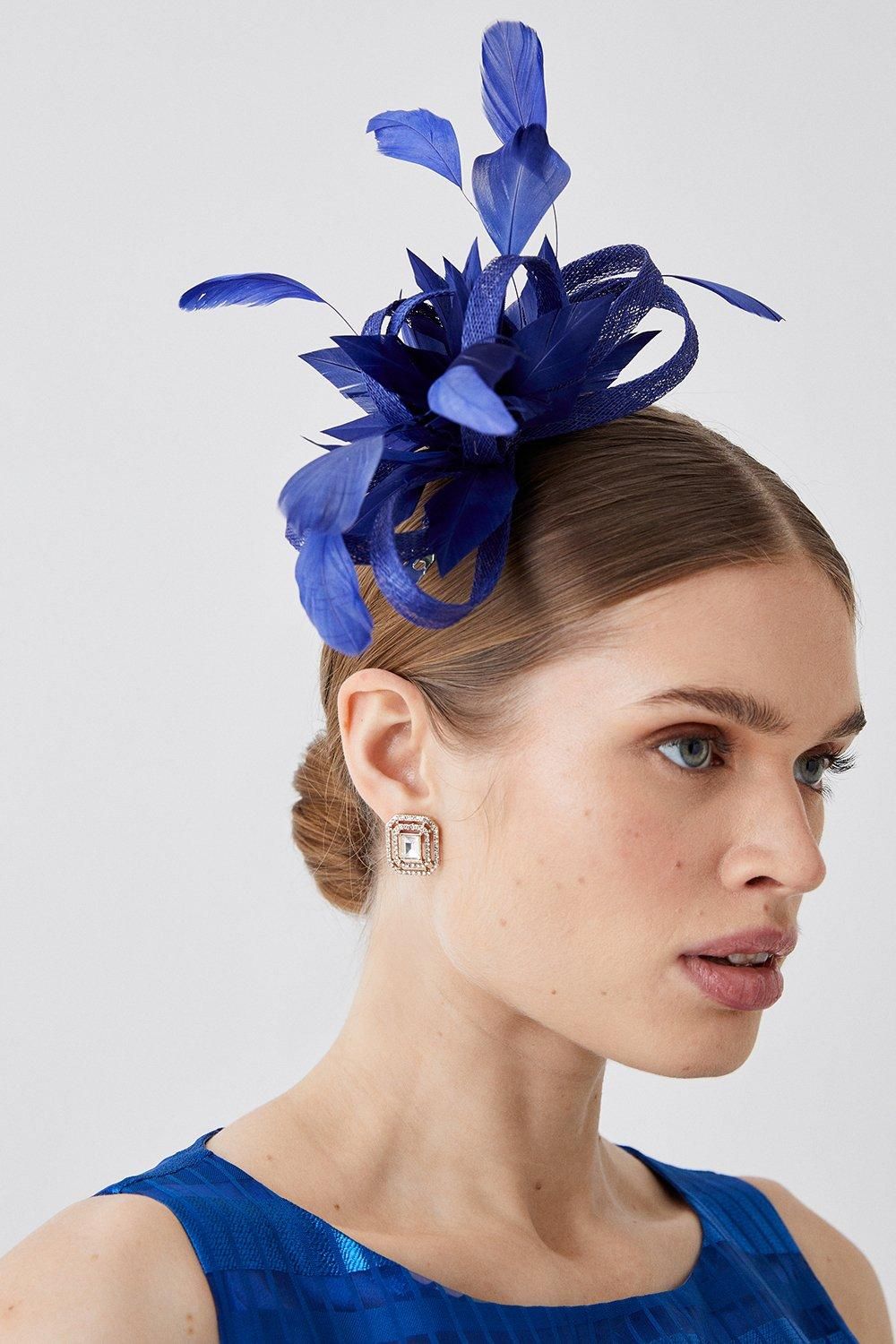 Coast Feather And Loop Hair Clip Cobalt image 1