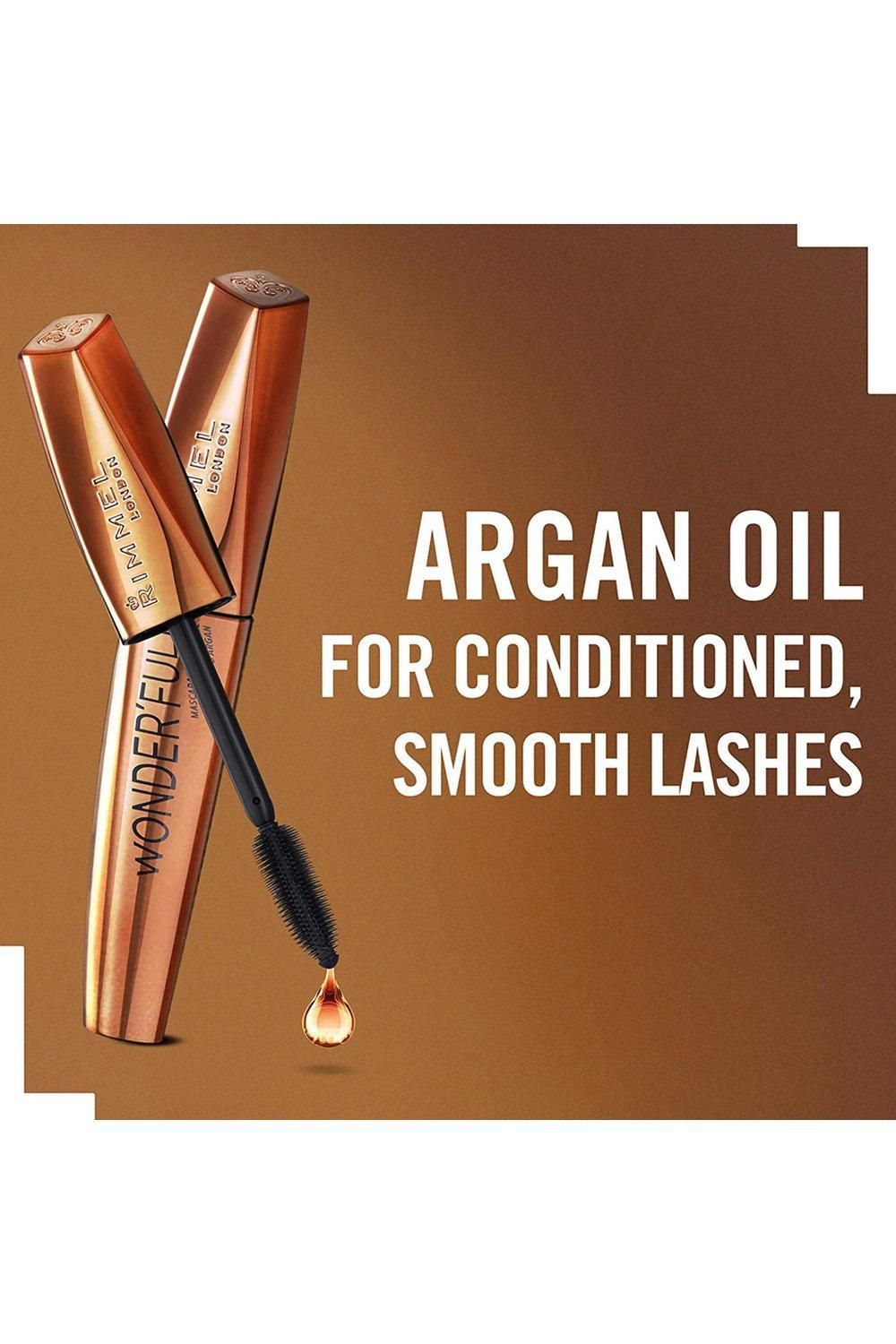 Rimmel London Wonder'full Mascara with Argan Oil, Black Multi image 4