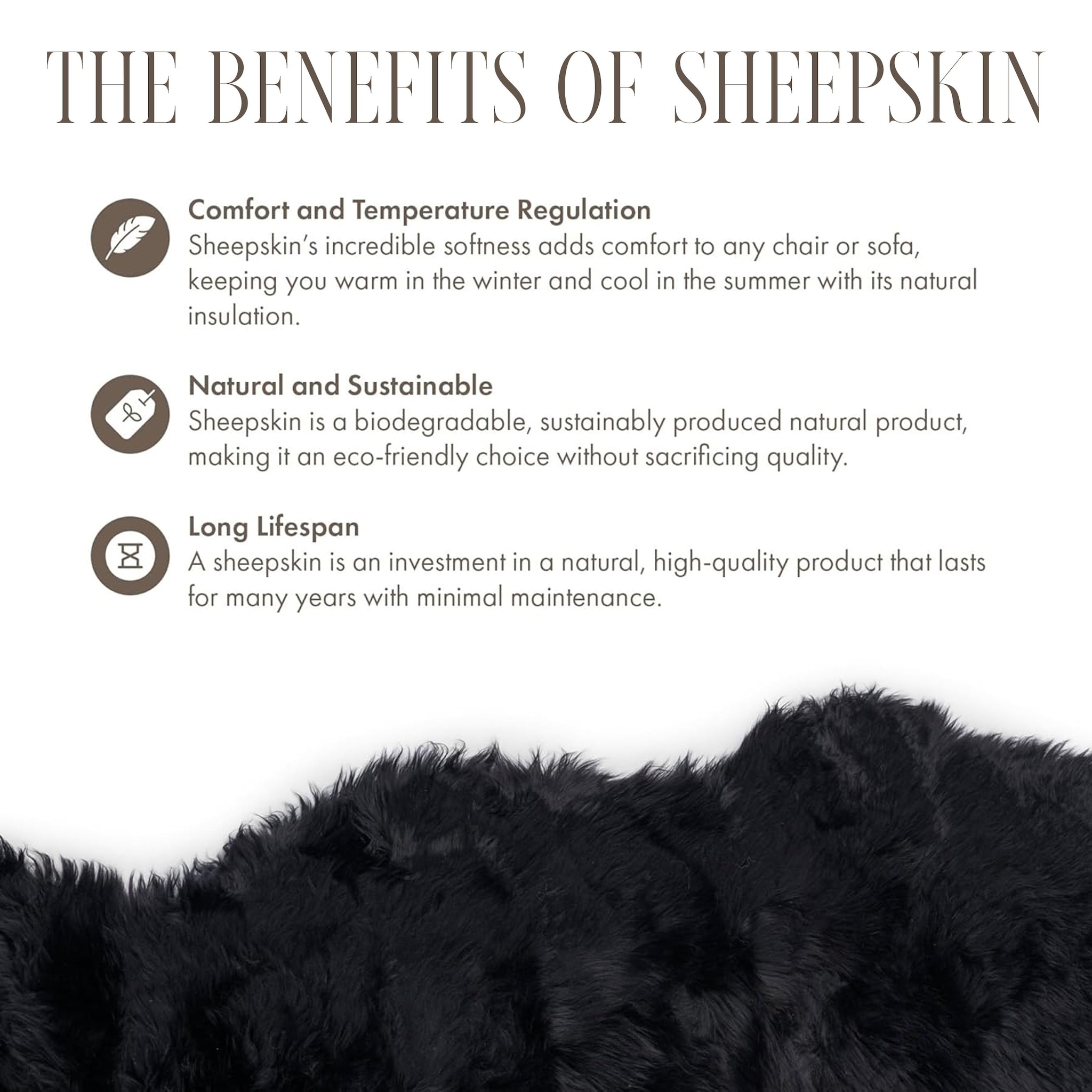 Infinity Leather Luxury Genuine Sheepskin 40x40cm Real Wool Single Sided Cushion image 5