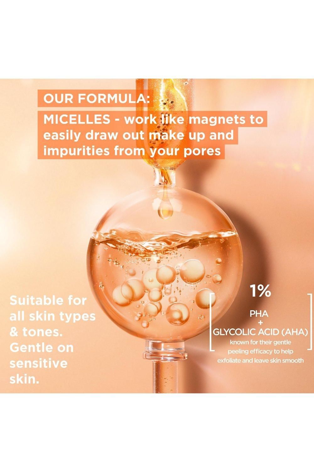 Garnier Micellar Gentle Peeling Water All-in-1 1% PHA & Glycolic Acid Multi image 7