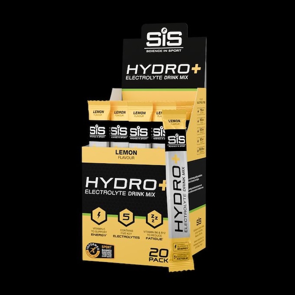 Science in Sport HYDRO+ Electrolytes Powder Sachets | Lemon - 20 Pack