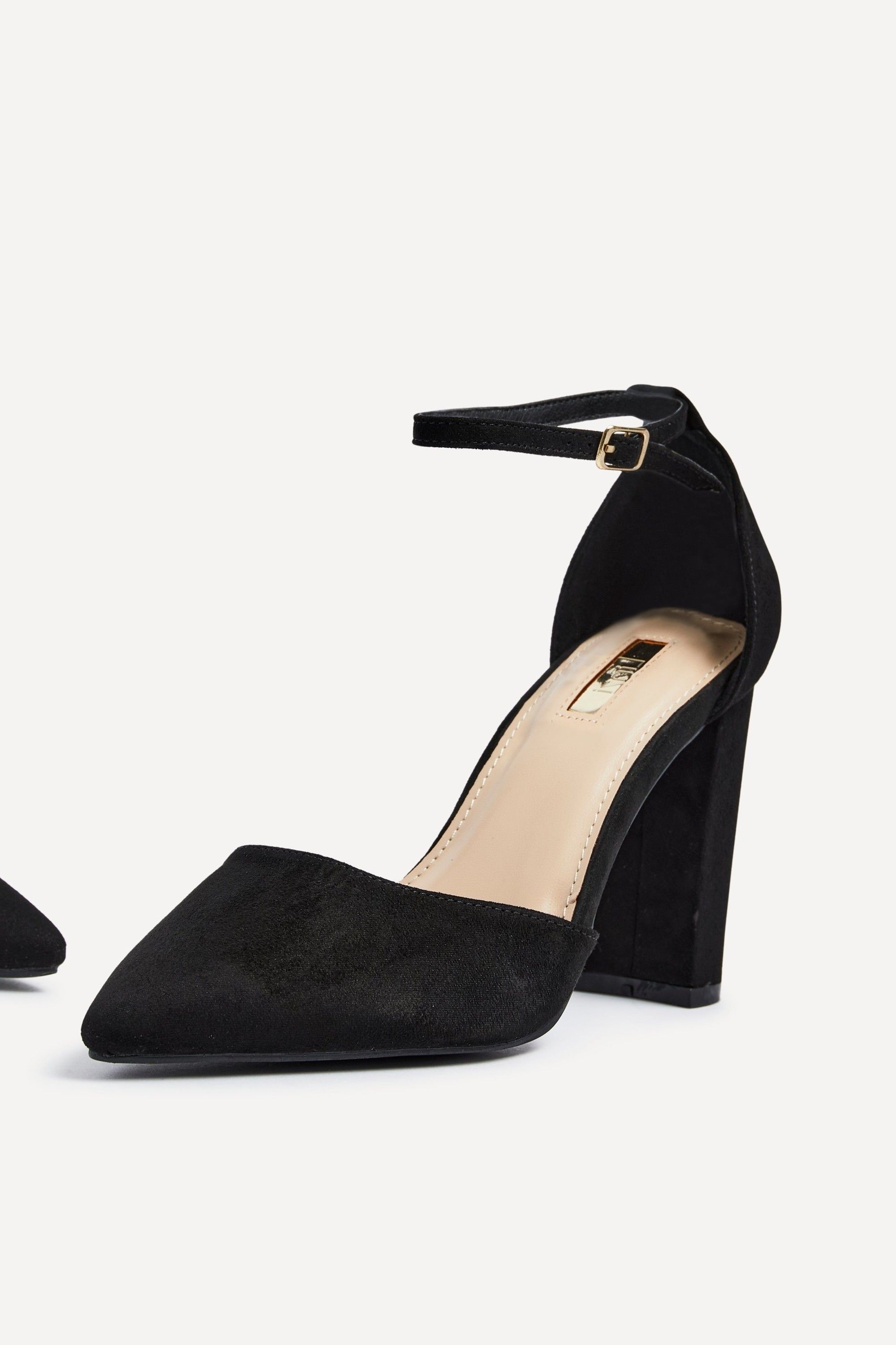 Linzi Marlie Black Suede Court Shoe image 5