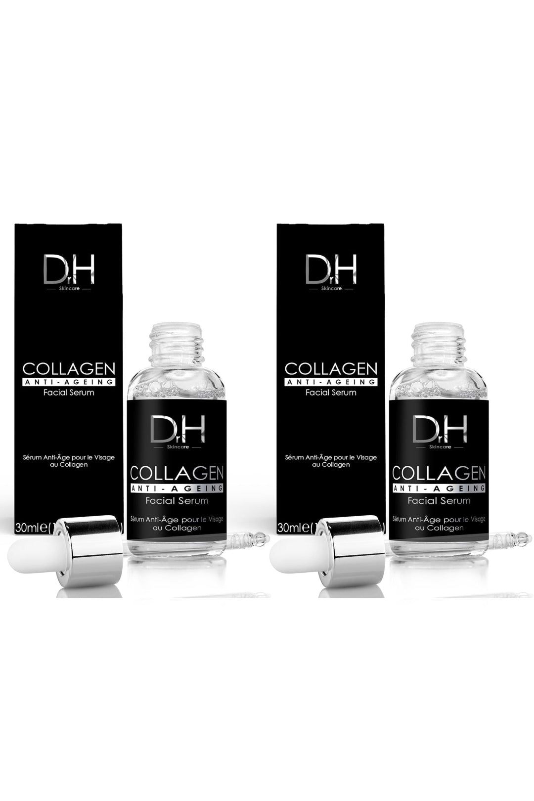 Dr H Anti-Ageing Collagen Facial Serum 30ml x 2 Duo Pack image 1