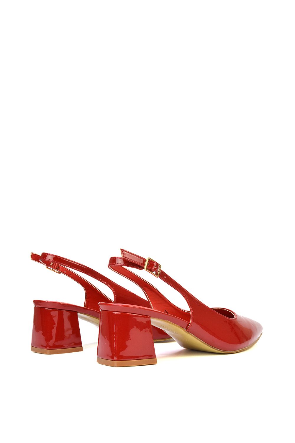 XY London 'Becky' Pointed Toe Slingback Court Shoe Heels image 6