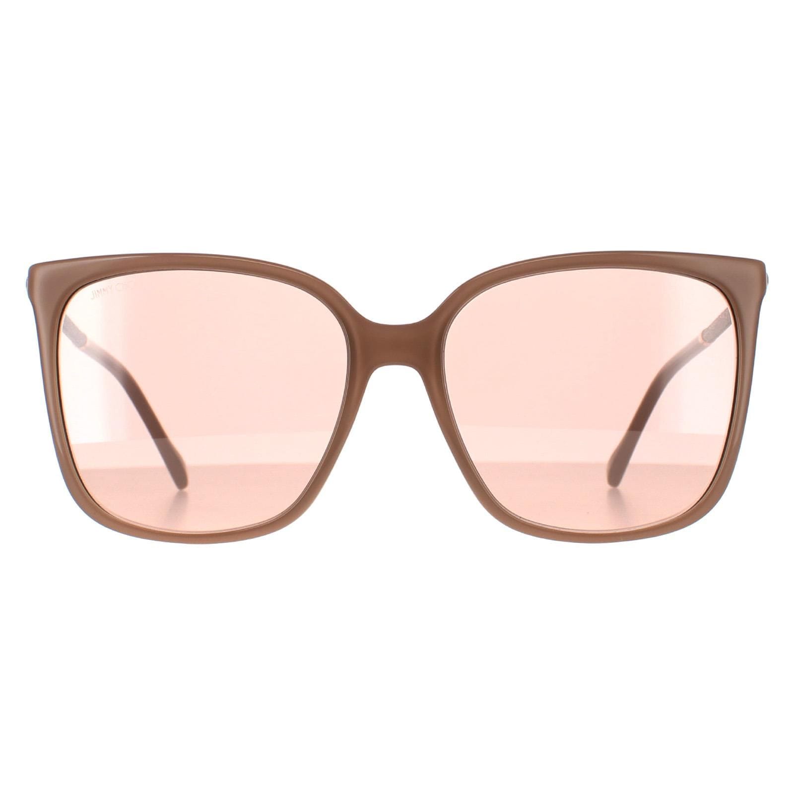 Jimmy Choo Square Nude Pink Flash Silver Mirror SCILLA/S image 1