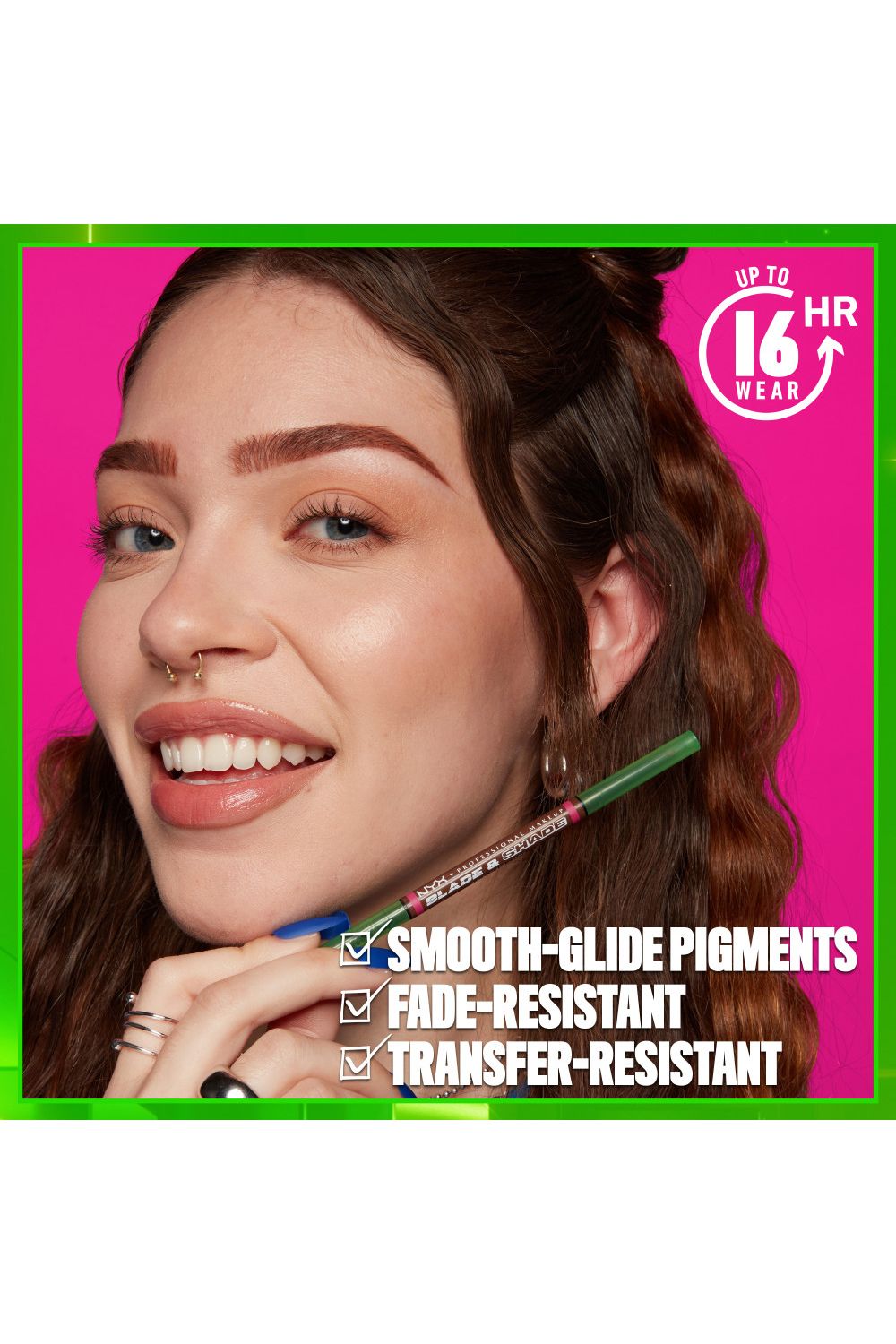 NYX Professional Makeup Blade & Shade, Nano Brow Mechanical Pencil 0.06g Espresso image 6