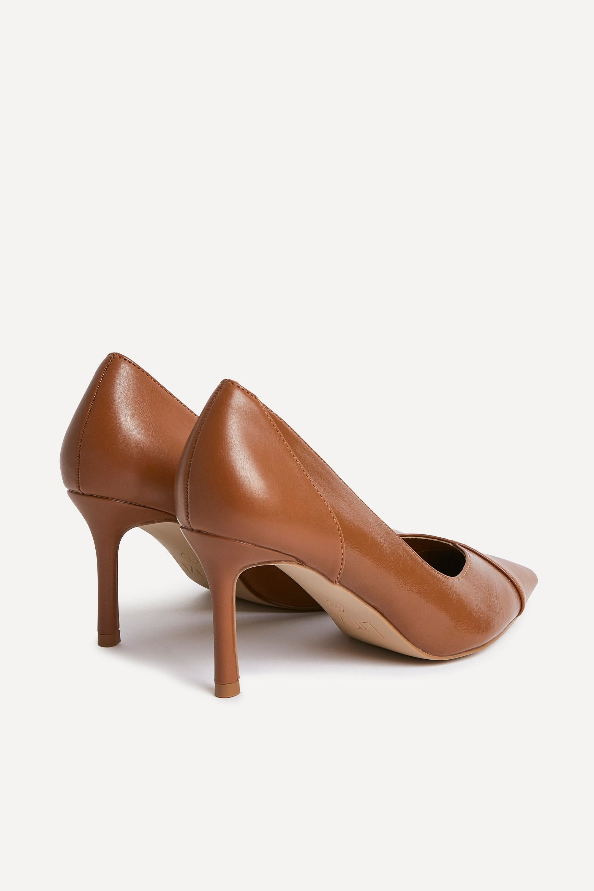 Linzi Gaia Tan Faux Leather Two Tone Court Heel image 5
