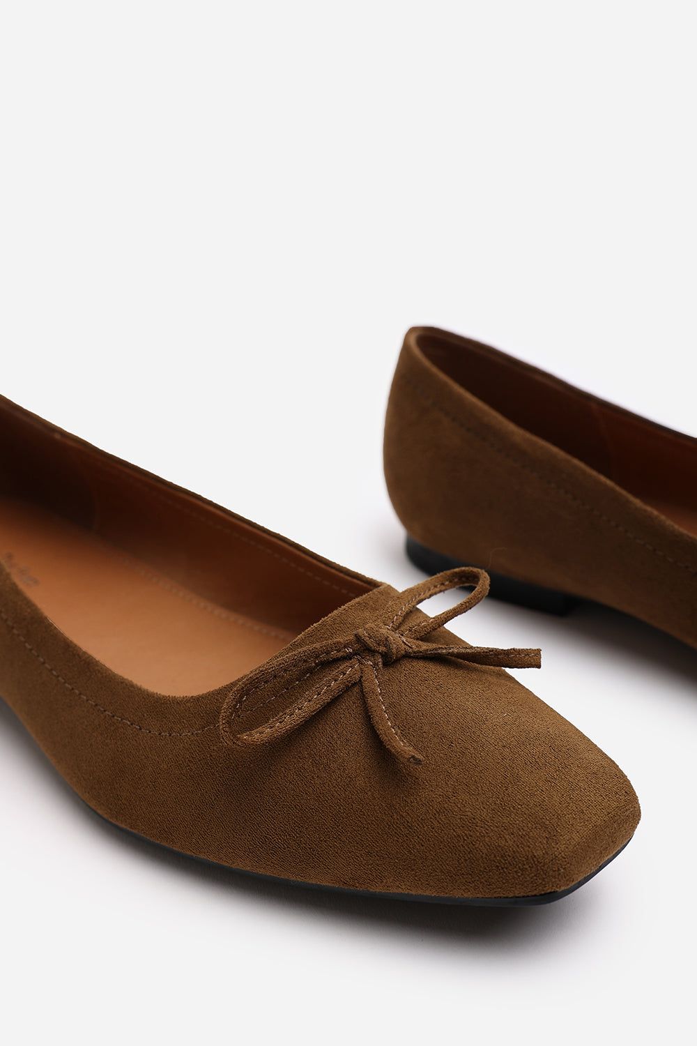 Where's That From 'Mira' Suede Ballet Flats With Front Bow Detail image 5