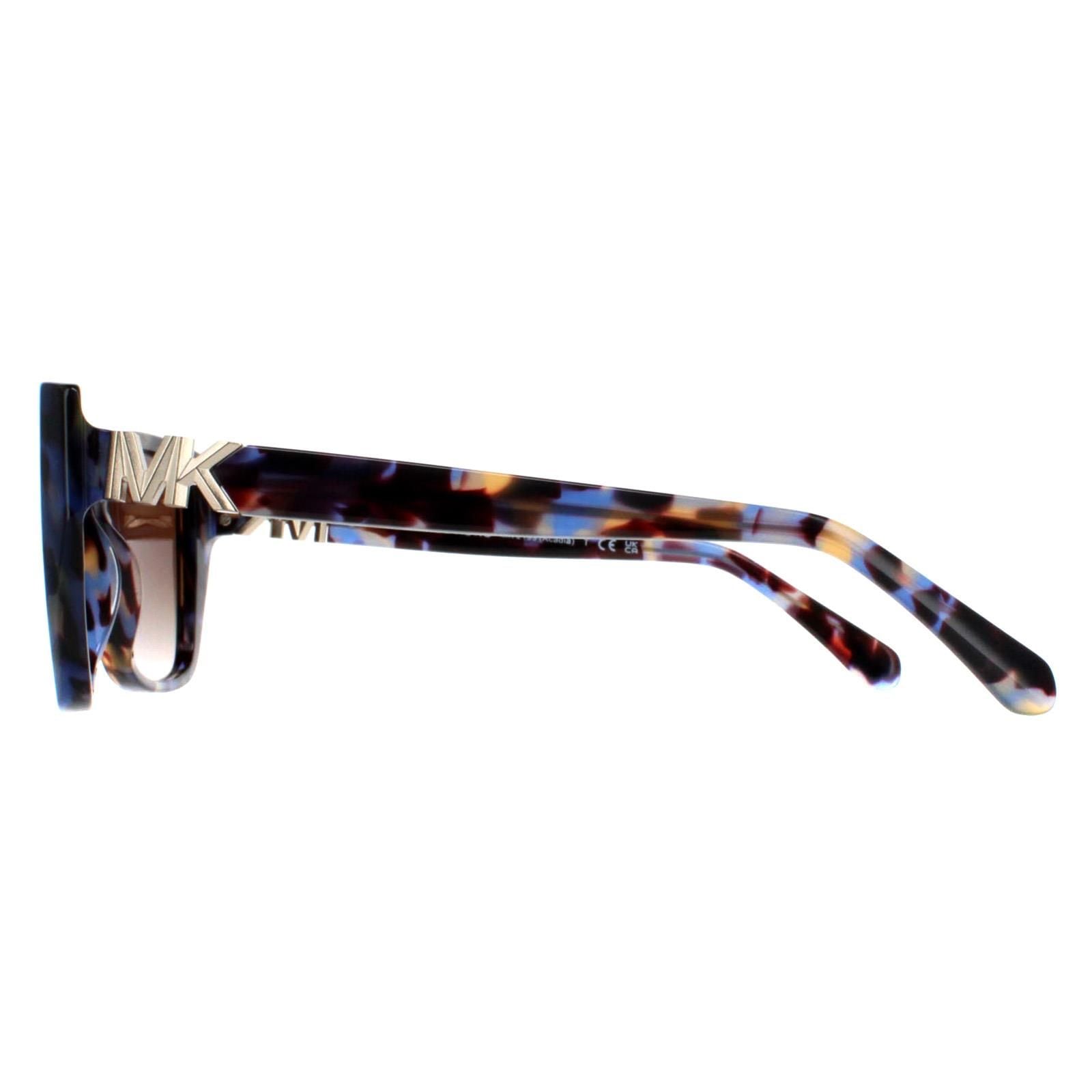 Michael Kors Rectangle Bright Blue Tortoise Brown Gradient MK2199 Acadia image 3