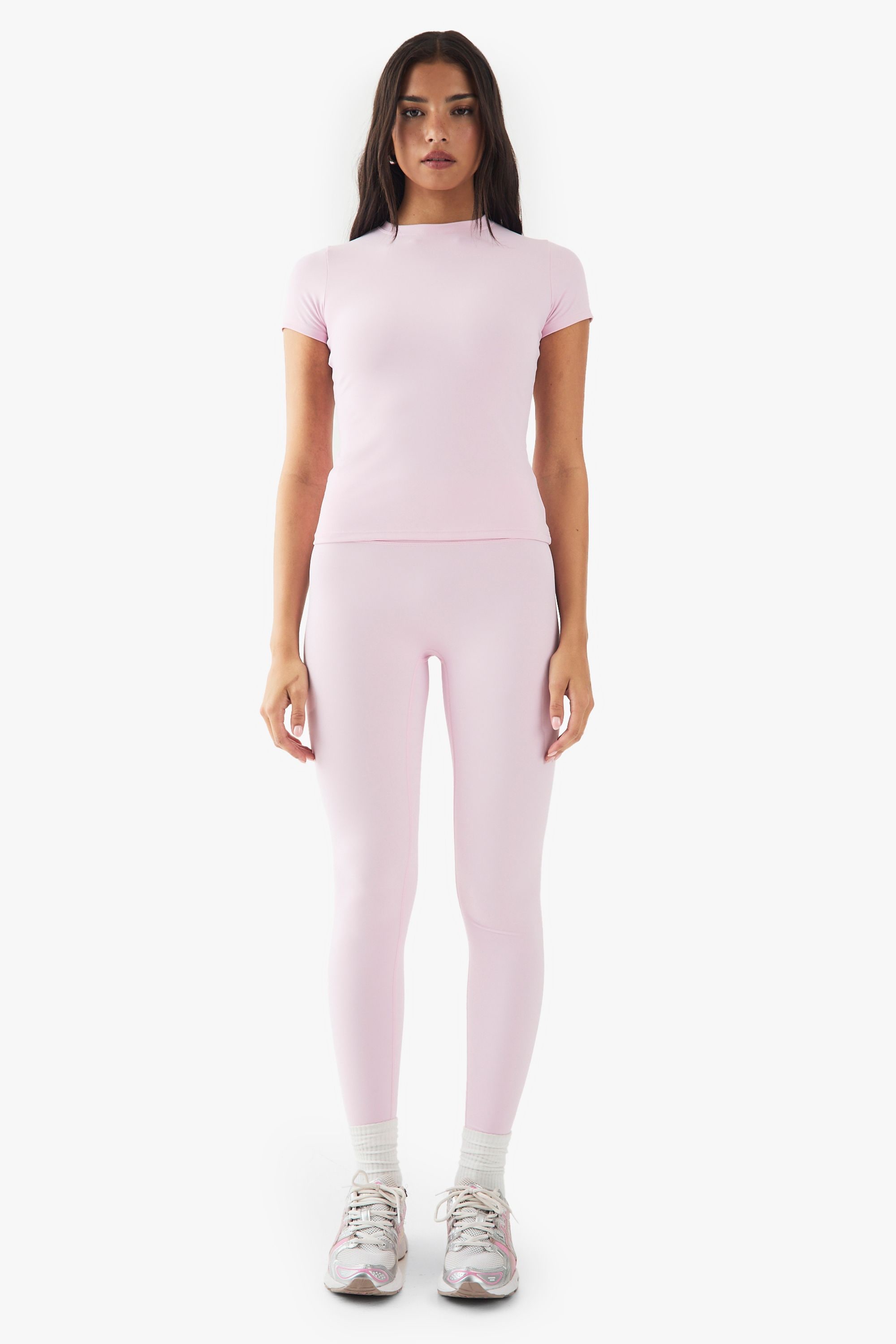 DSGN Studio DSGN Studio Ultra Sculpt Short Sleeve Top Baby Pink image 5