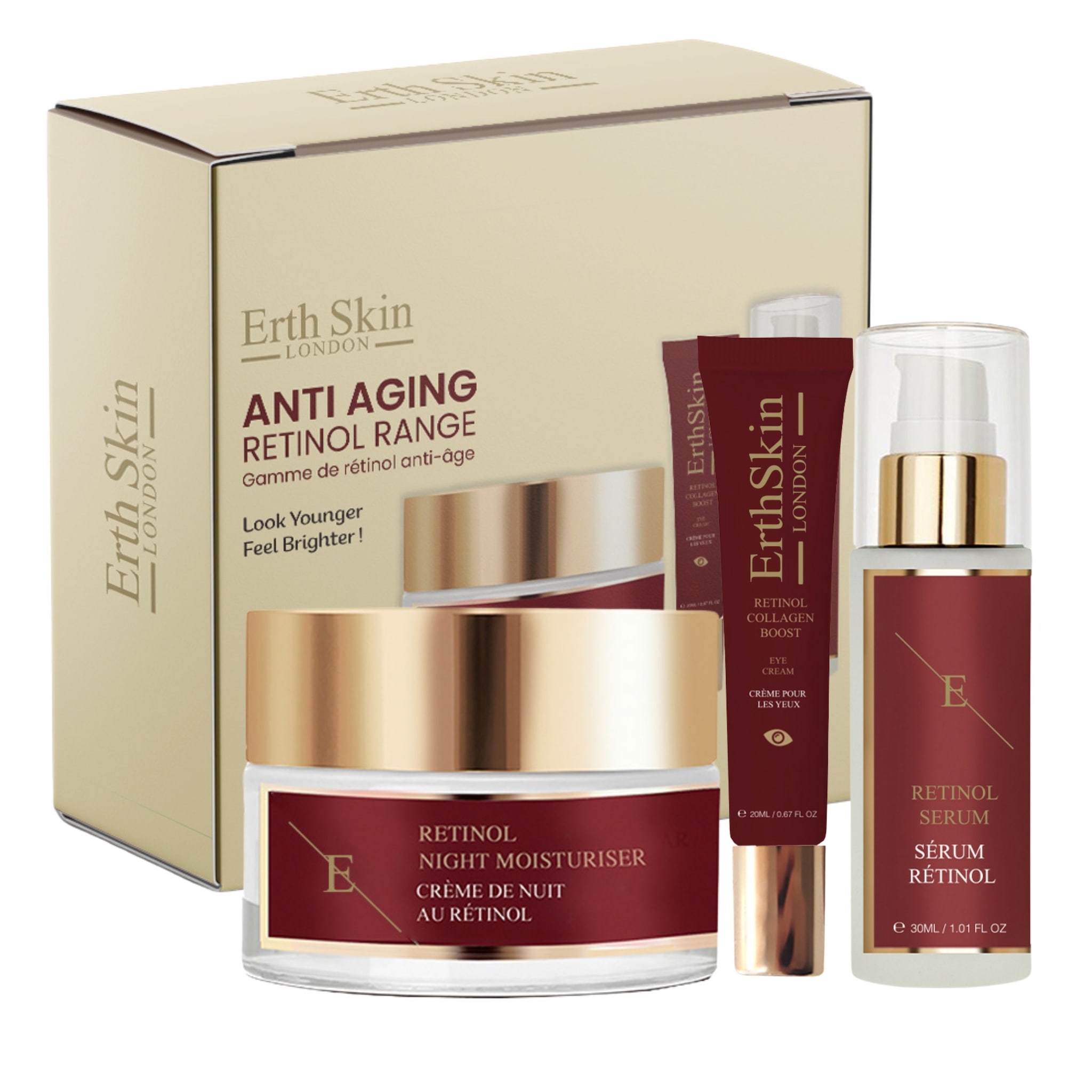 Erth Skin London Anti Aging Retinol Range Gift Set image 1