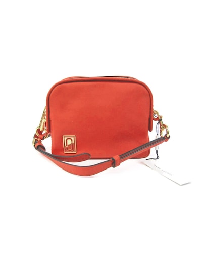Marc Jacobs Preloved Snapshot Mini Camera Bag Zip Closure Wo - Red Shoulder
